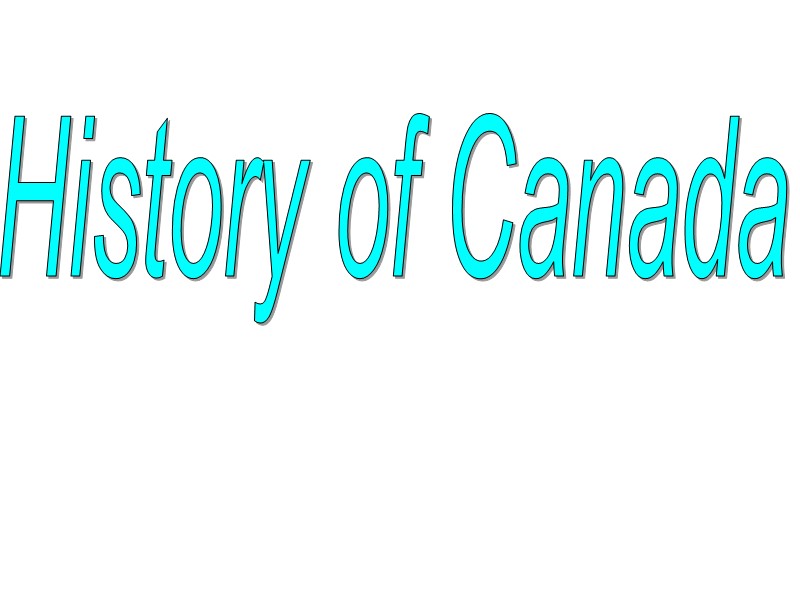 History of Canada